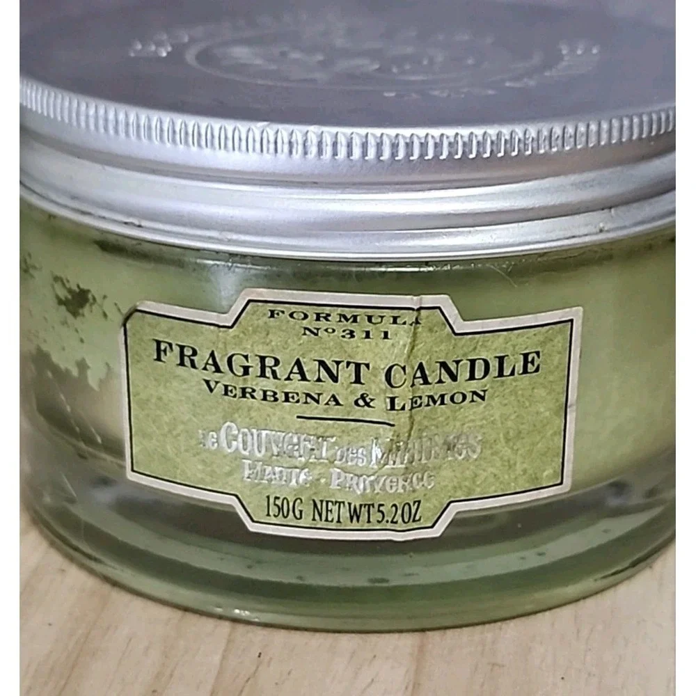 Le Couvent Des Minimes Verbena & Lemon No. 311 Fragrant Candle Glass‎ 5.2 Oz